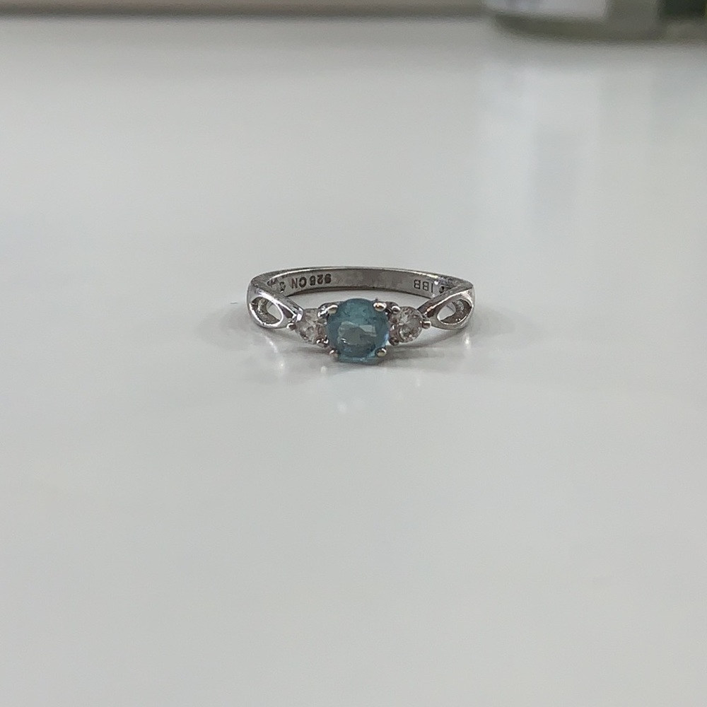 Stirling silver blue  ring 💍